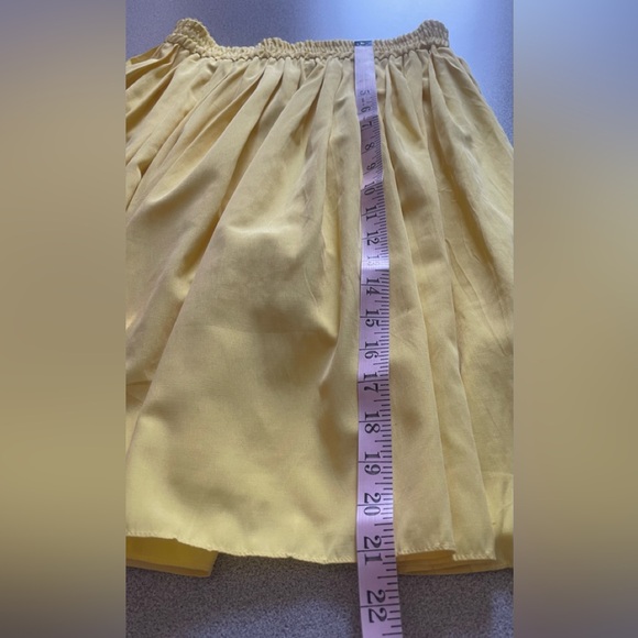 Vintage Debbie Shuchat Yellow Fit & Flare Skirt Size 8 - Picture 11 of 11
